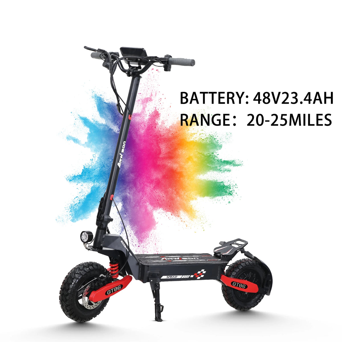 Arwibon 1200W Foldable Electric Scooter For Adult Riders