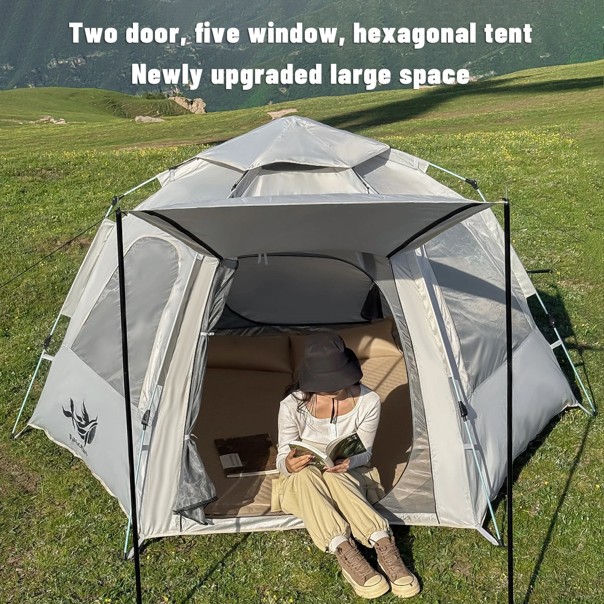 Pakicetus Quick Set Spherical Camping Tent With Ventilated Mesh