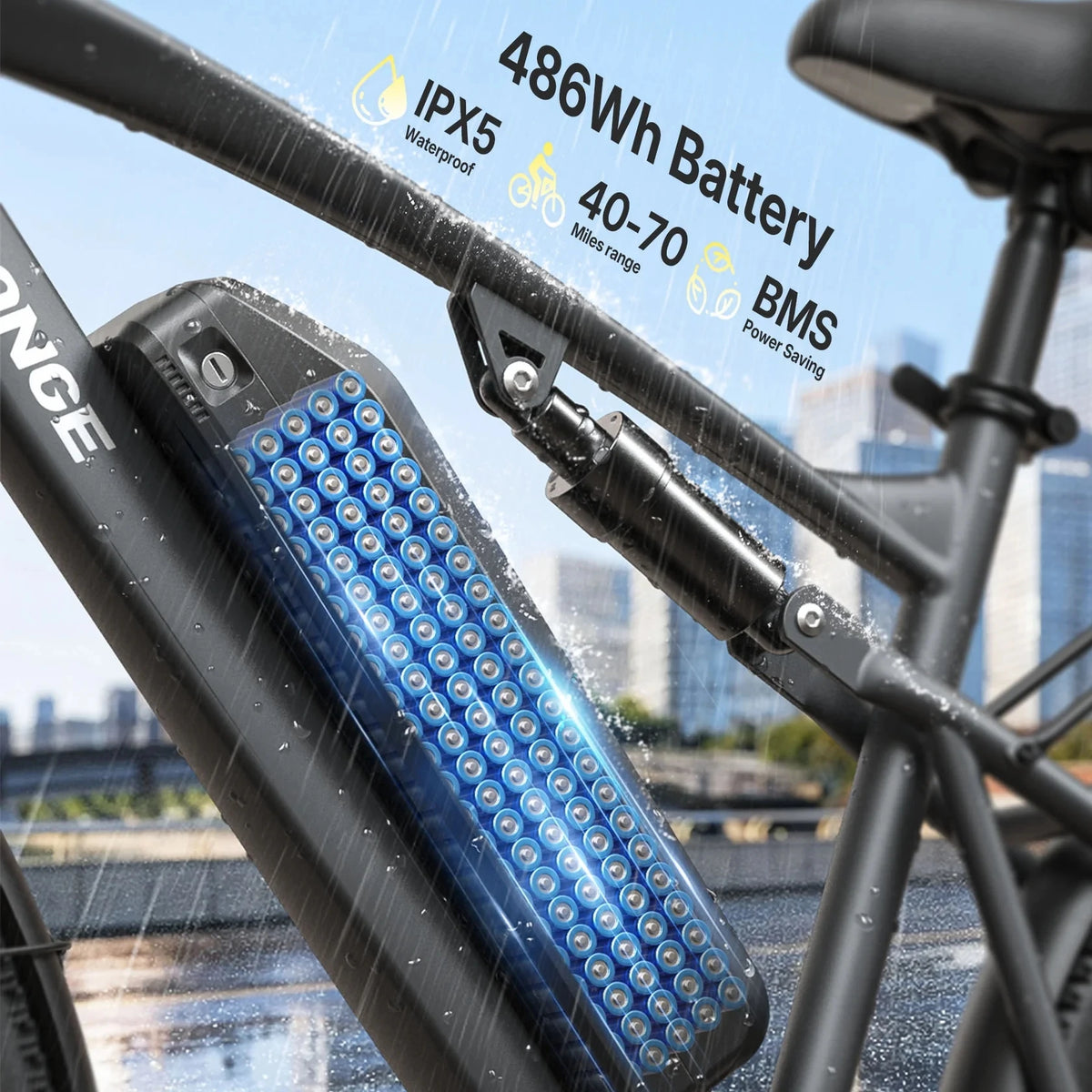 QRONGE Zephyr Full Suspension Electric Bike With 1000W Motor