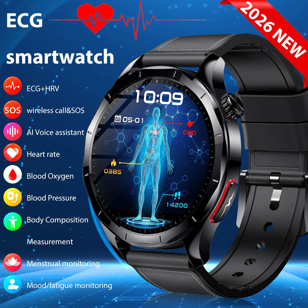 Marsyu ECG PPG Smartwatch For Comprehensive Health And Fitness Monitoring