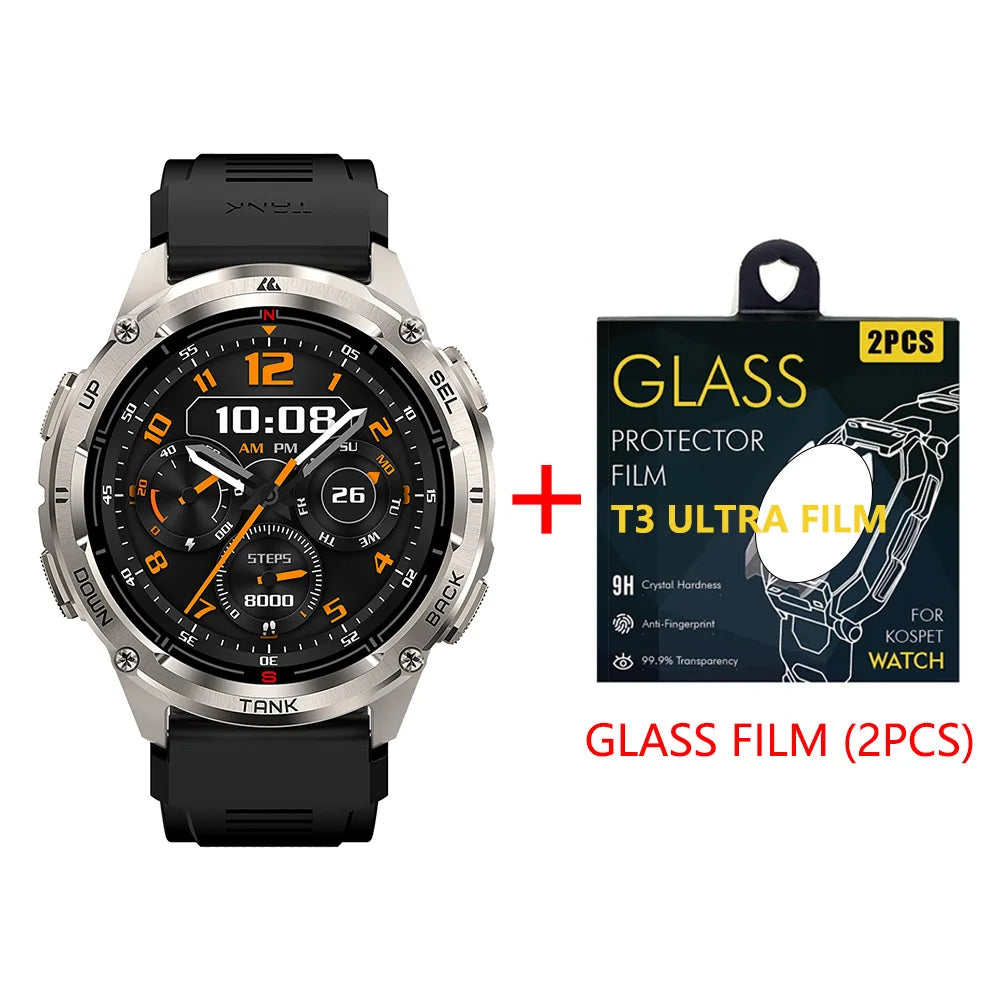 Kospet Tank T3 Gps Smartwatch Featuring Bluetooth Calls And Durability