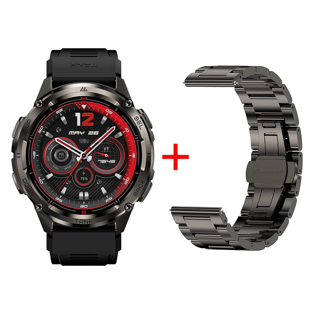KOSPET Tank T3 Ultra 2 GPS Smartwatch Outdoor Altimeter Compass