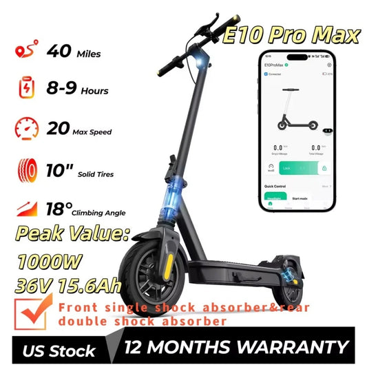 HeroPick Foldable Electric Scooter With Long Range For Adults