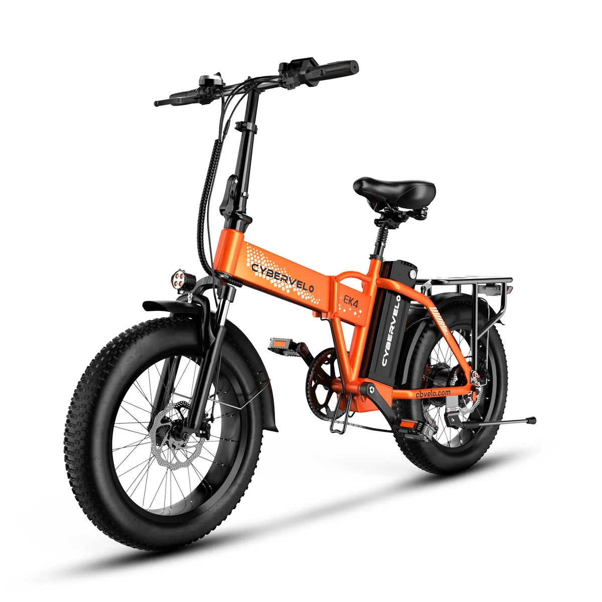 Cybervelo EK4 Folding Electric Bike With Long Range Fat Tires