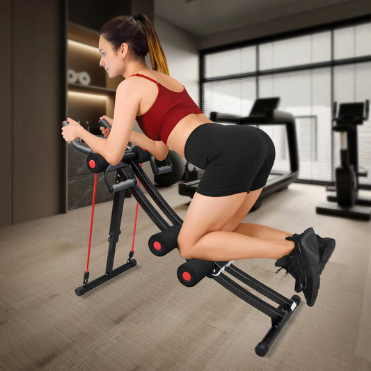 Foldable Ab Machine Core Trainer With LCD Display For Gym