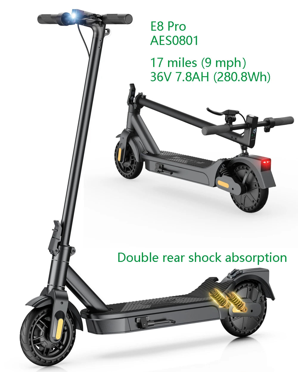 HeroPick Foldable Electric Scooter With Long Range For Adults