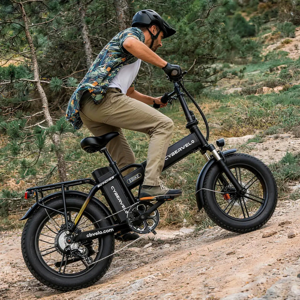 Cybervelo EK4 Folding Electric Bike With Long Range Fat Tires