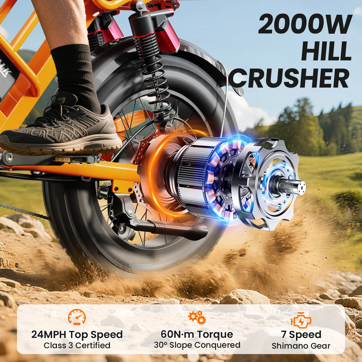 Spacewalk 2000W M7 Electric Dirt Bike All Terrain Adventure
