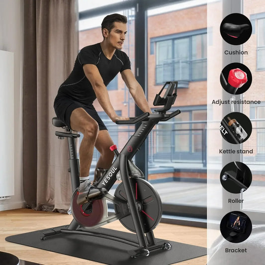 Smart Magnetic Resistance Exercise Bike for Home Indoor Cycling