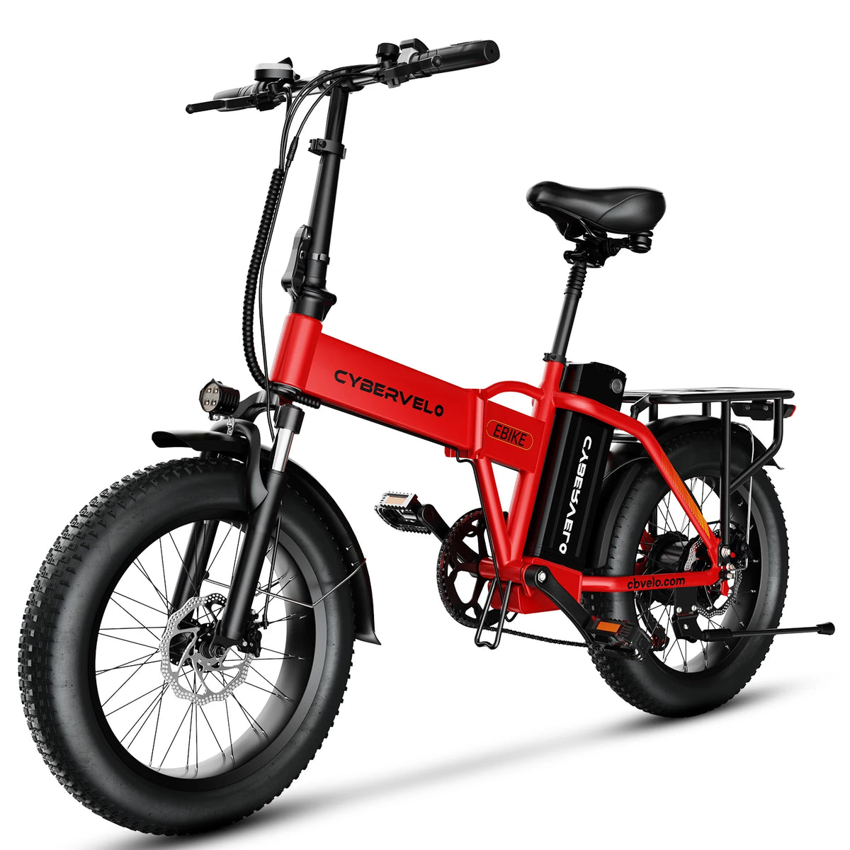 Cybervelo EK4 Folding Electric Bike With Long Range Fat Tires