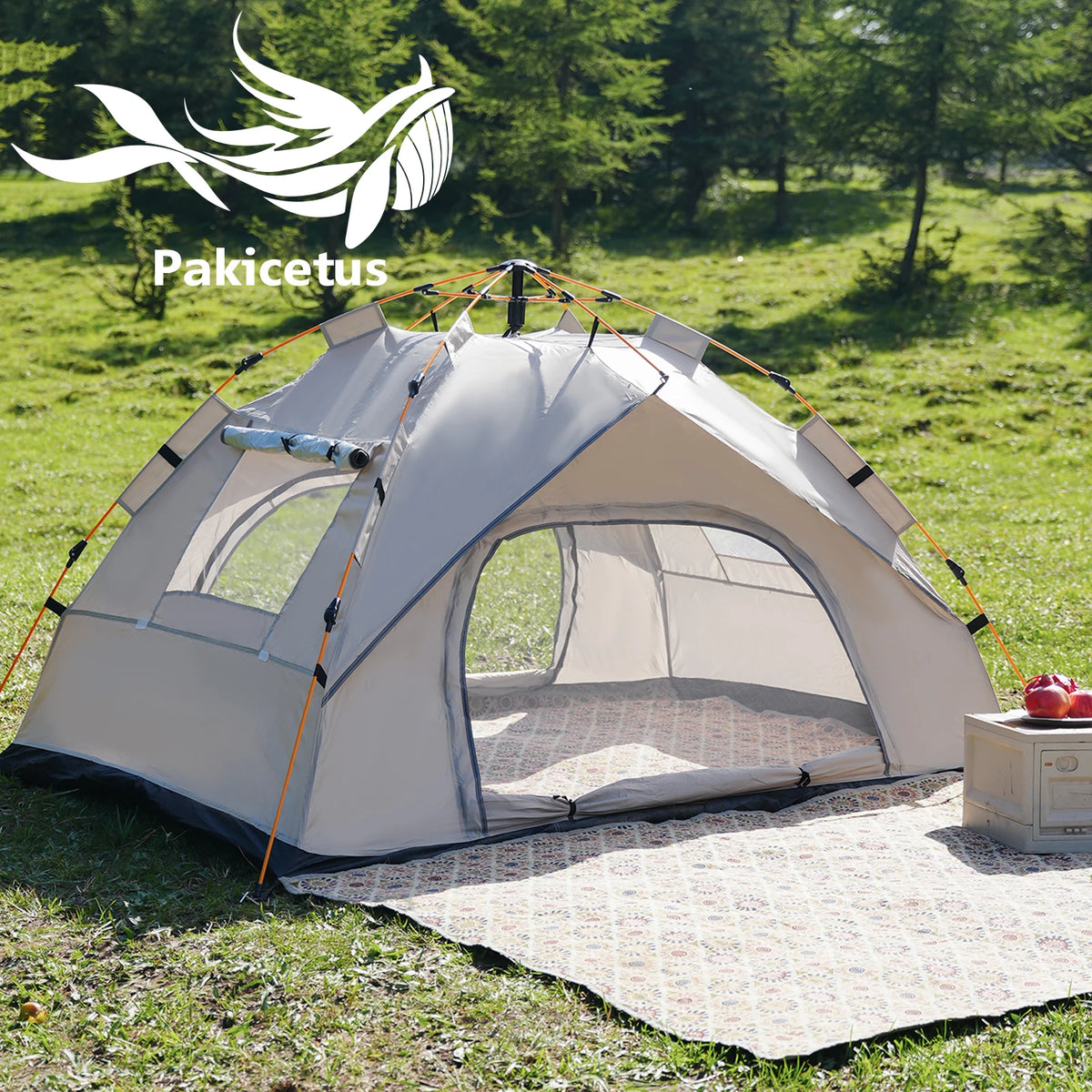 Pakicetus Automatic Family Camping Tent Quick Setup Weather Resistant Portable