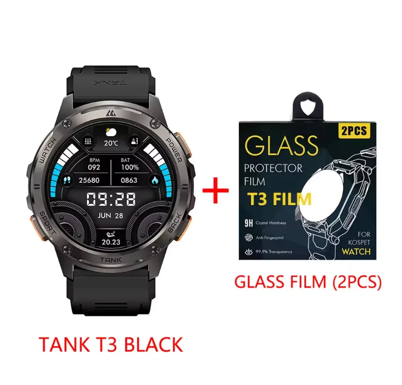 Kospet Tank T3 Smart Watch With Call And Fitness Tracking