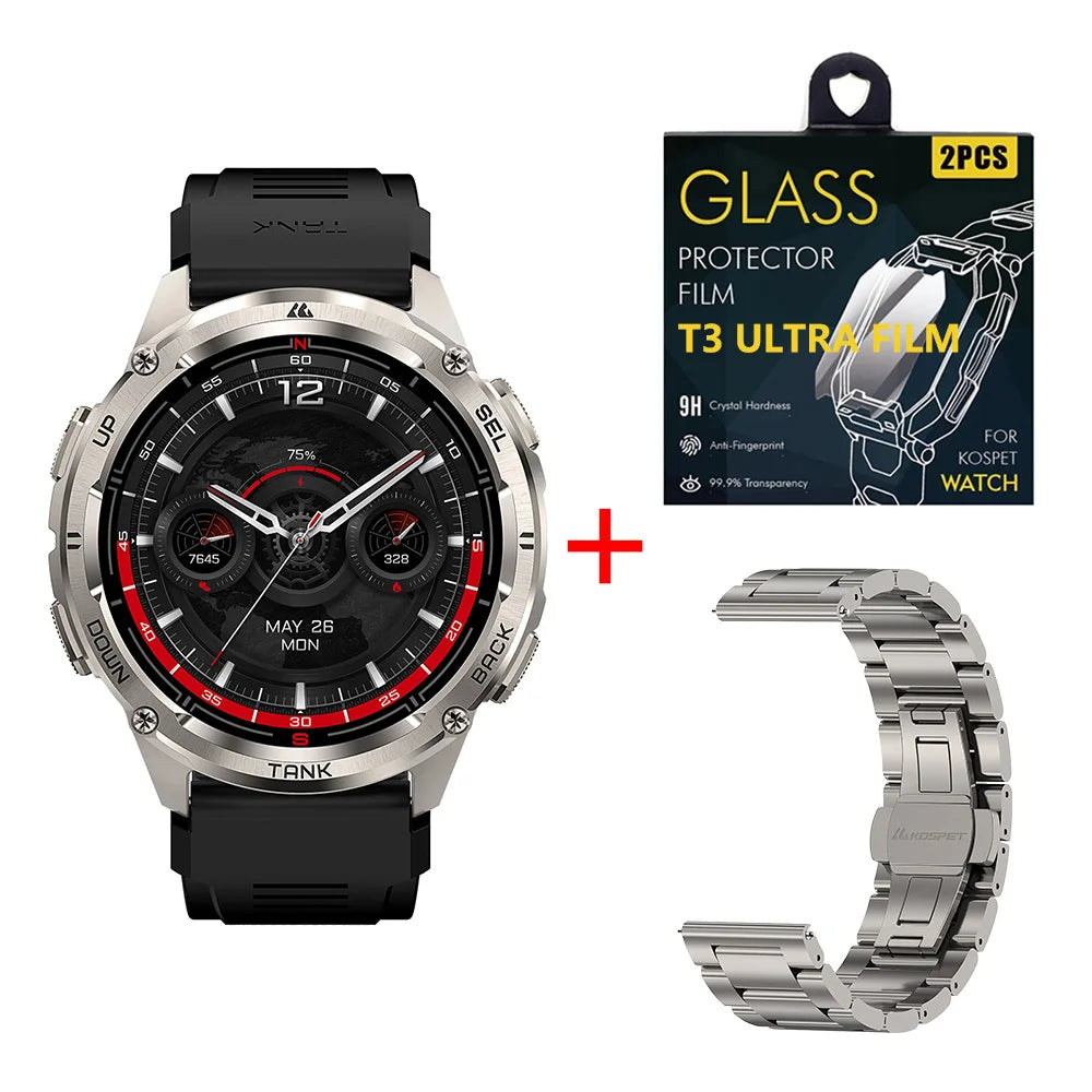 KOSPET Tank T3 Ultra 2 GPS Smartwatch Outdoor Altimeter Compass