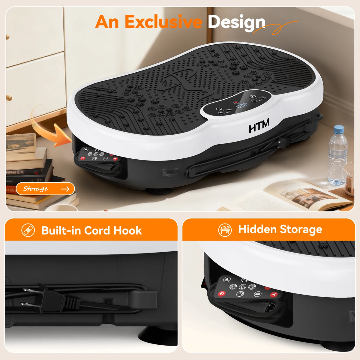 HTM Professional Whole Body Vibration Plate Workout Machine