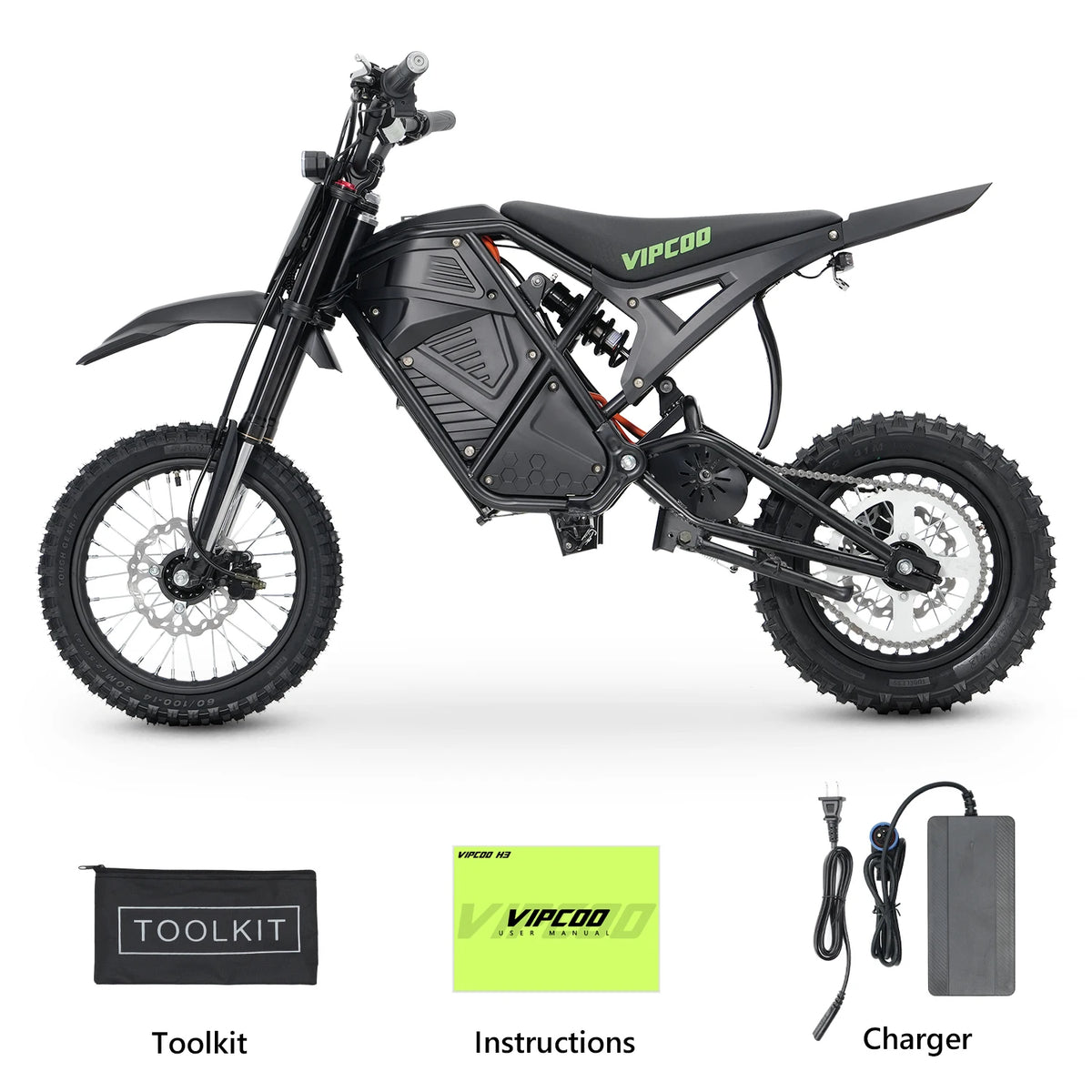 VIPCOO H3 3500W Fat Tire Electric Dirt Bike Motorcycle