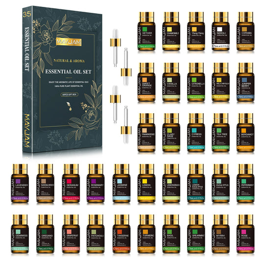 MAYJAM Pure Essential Oil Set For Home Aromatherapy Diffuser