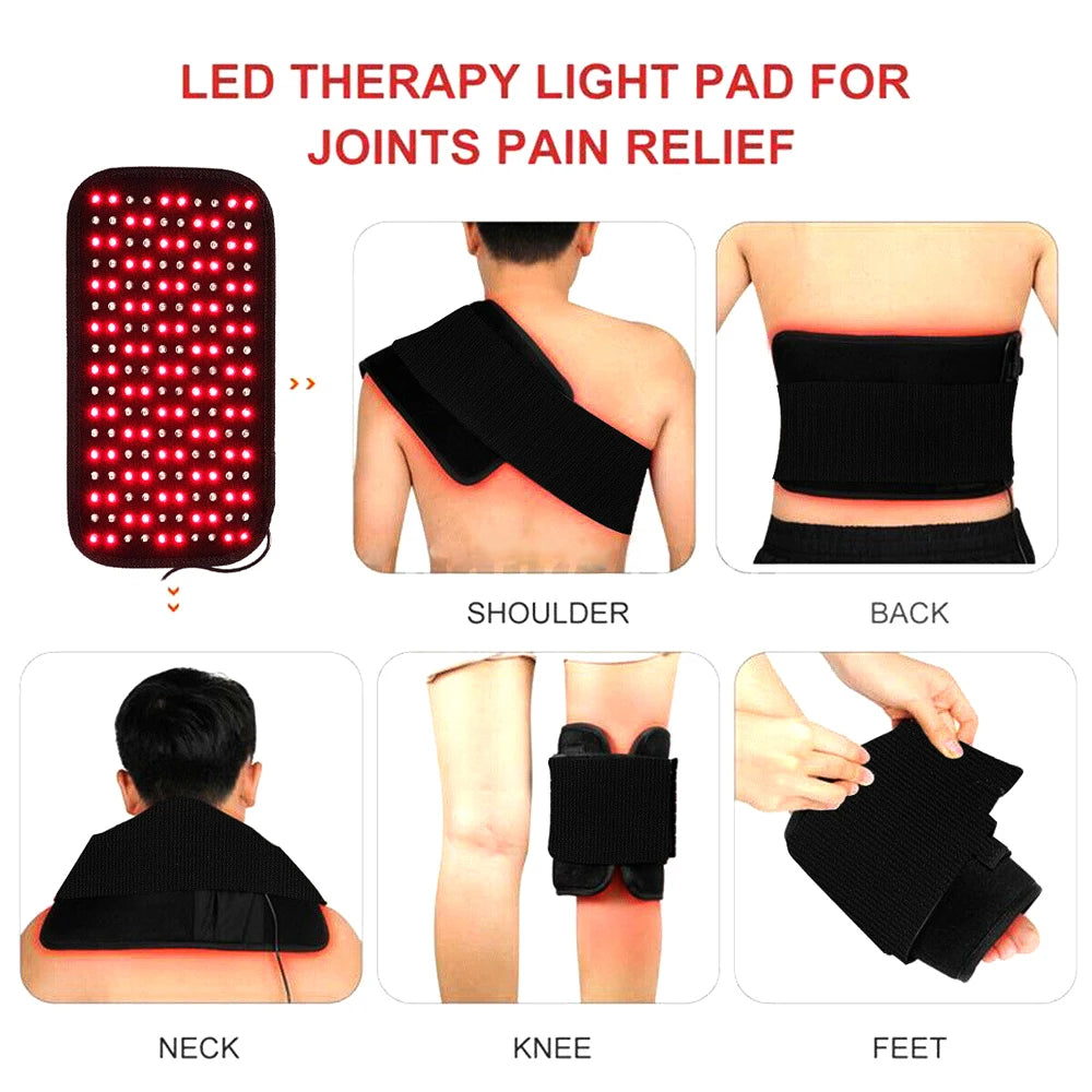 Infrared LED Light Therapy Heat Pad For Body Pain Relief