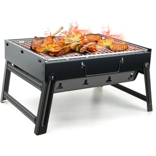 XIUWO Portable Folding Charcoal Grill For Outdoor Cooking