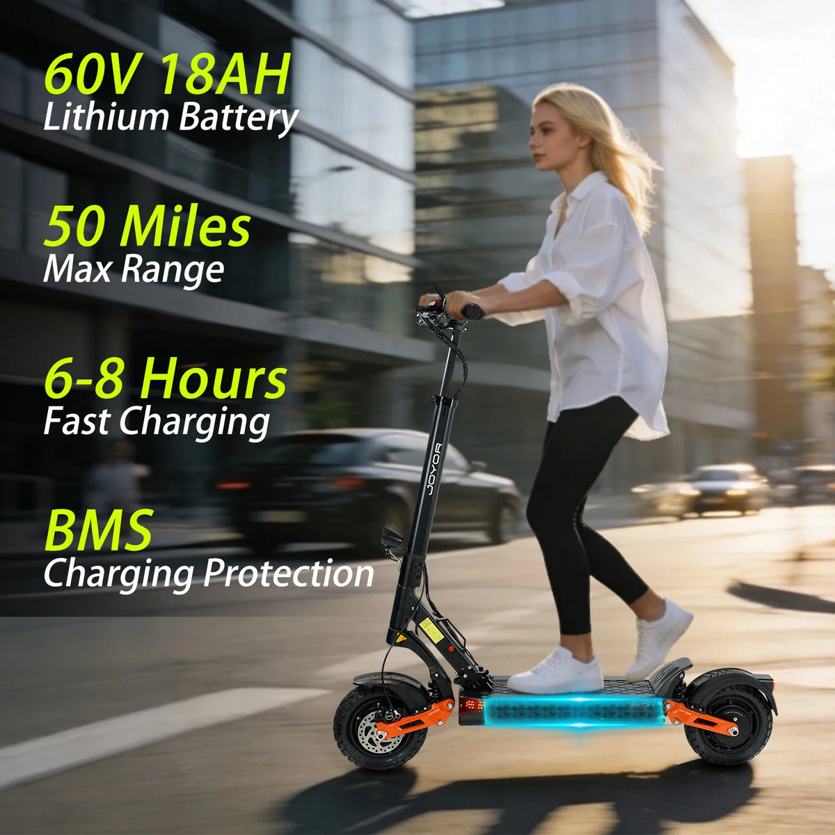 Dual Motor Electric Scooter For Adults With Long Range