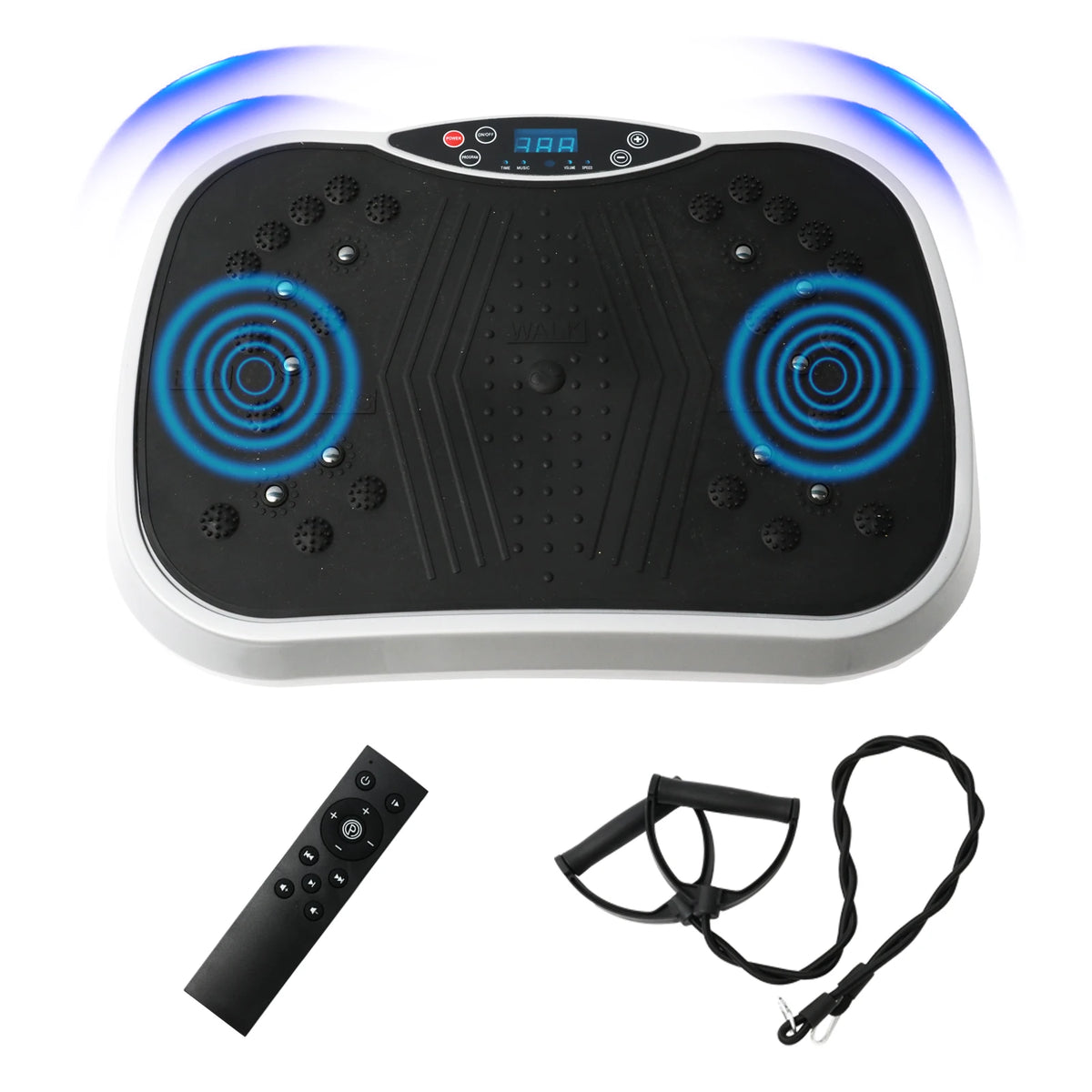 Portable Vibration Plate Exercise Machine Bluetooth Remote Adjustable Speed