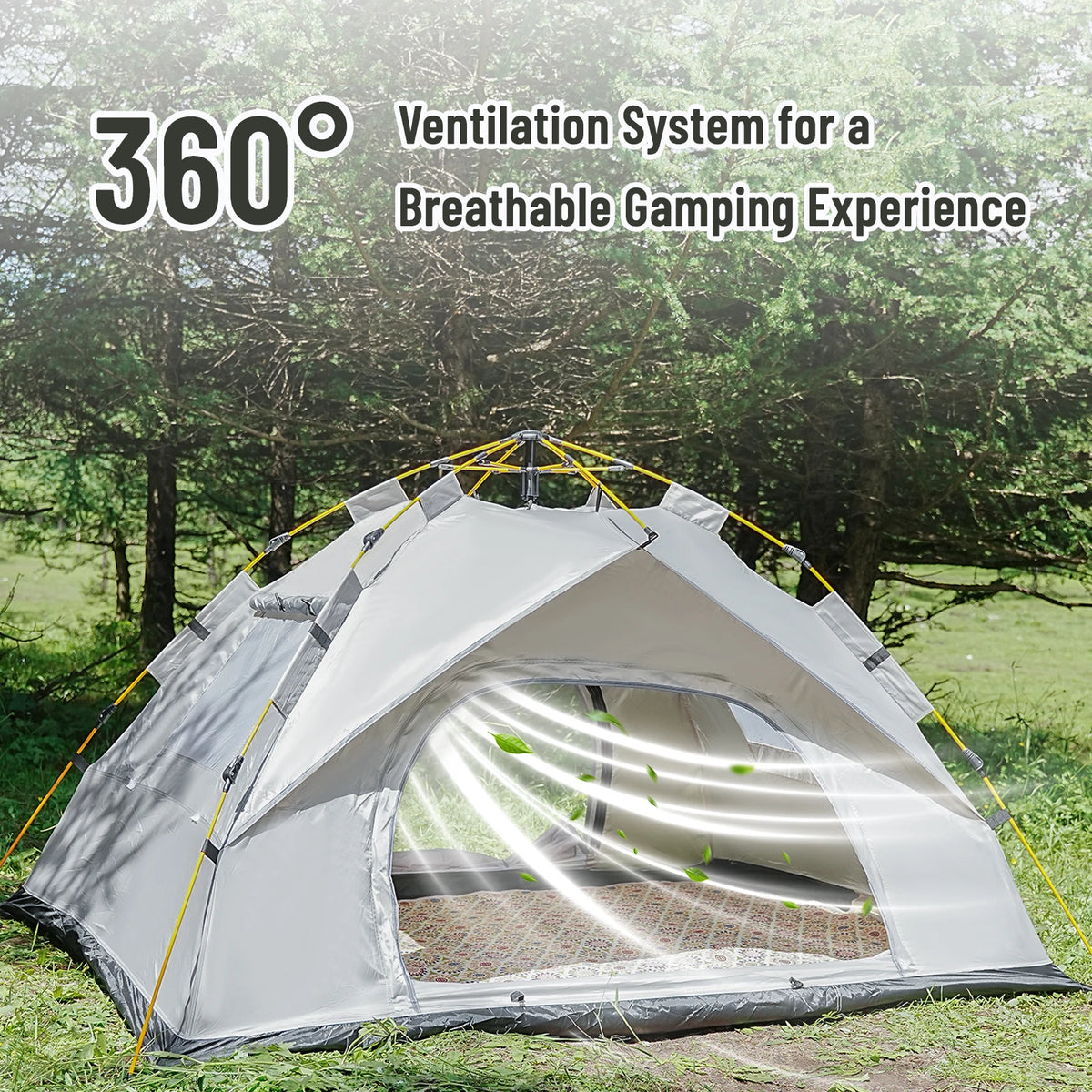 Pakicetus Automatic Pop Up Shelter Tent For Beach Camping Travel