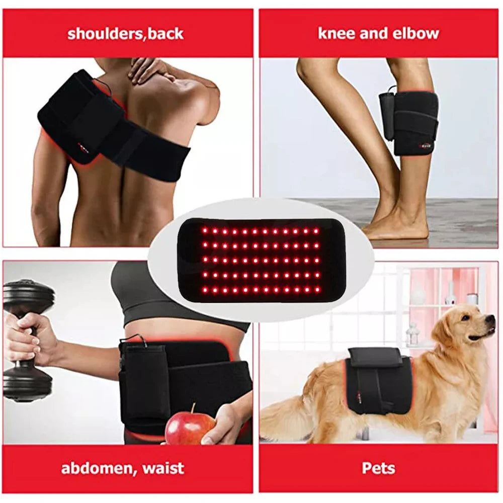 Infrared LED Light Therapy Heat Pad For Body Pain Relief