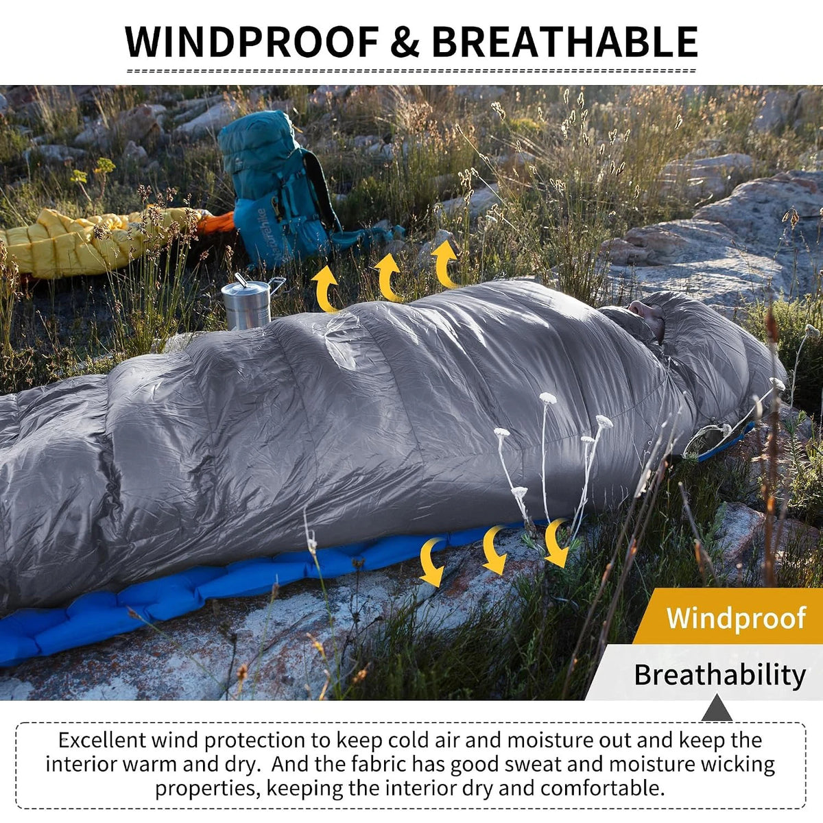 Naturehike CW400 Ultralight 650FP Duck Down Sleeping Bag Four Seasons