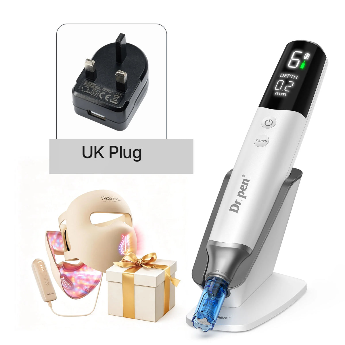 Hello Face Dr Pen M9 Microneedle And M300 Led Mask Combo
