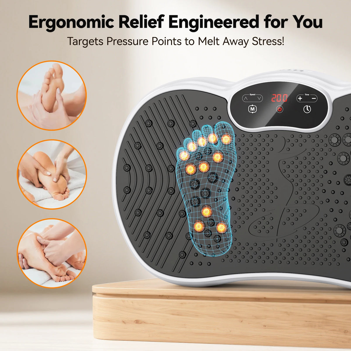 HTM Professional Whole Body Vibration Plate Workout Machine