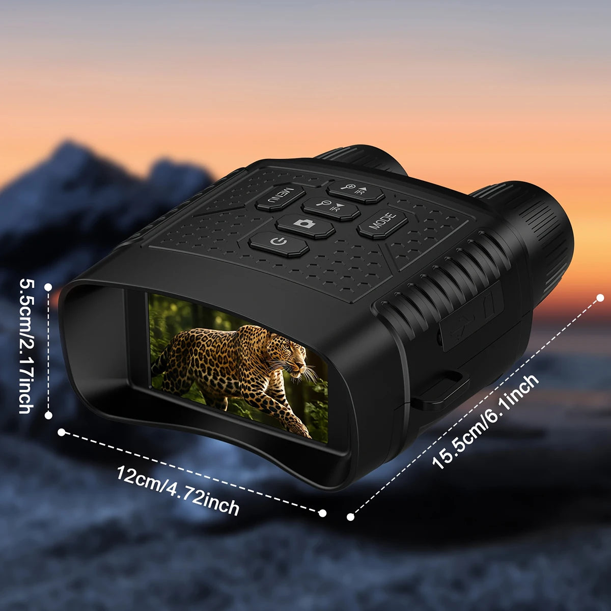 2.5K Night Vision Binoculars with 6X Zoom and Rechargeable Battery