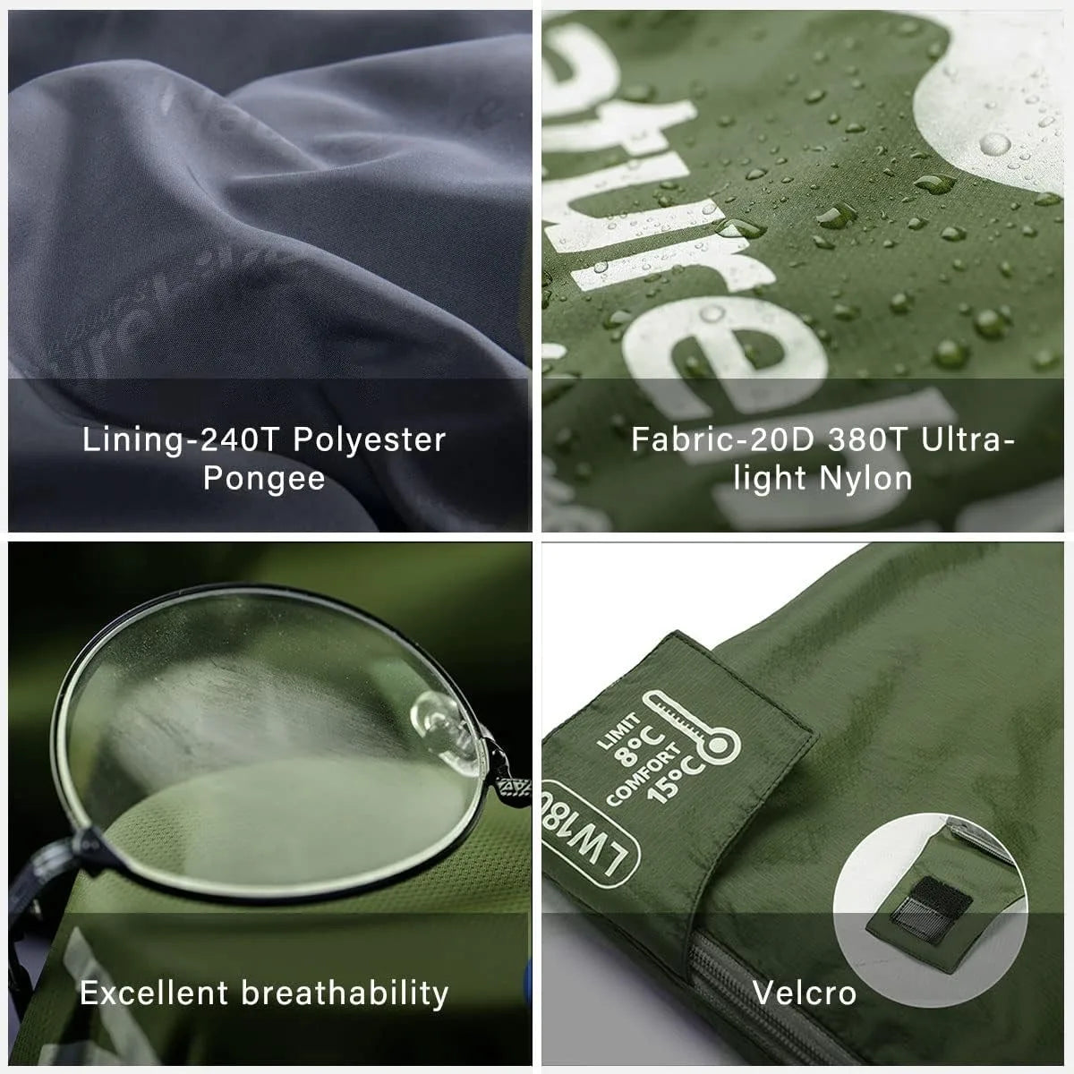 Naturehike Ultralight Envelope Sleeping Bag for Backpacking and Camping Adventures