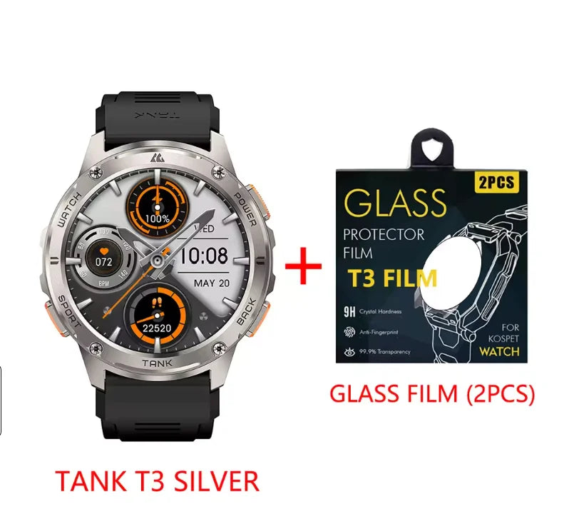 Kospet Tank T3 Smart Watch With Call And Fitness Tracking
