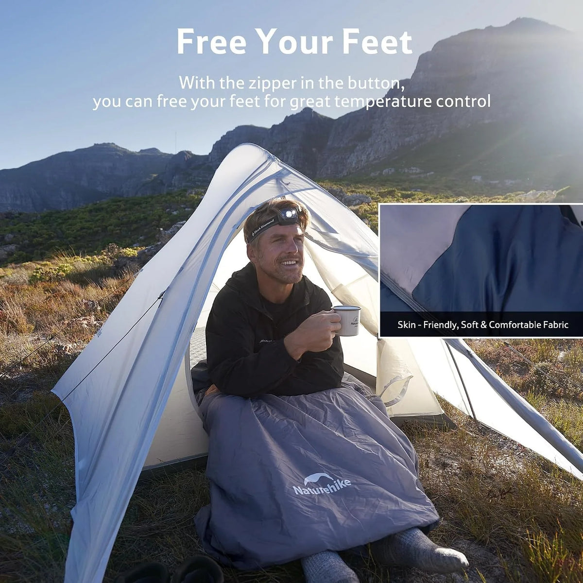 Naturehike Ultralight Envelope Sleeping Bag For Camping Hiking
