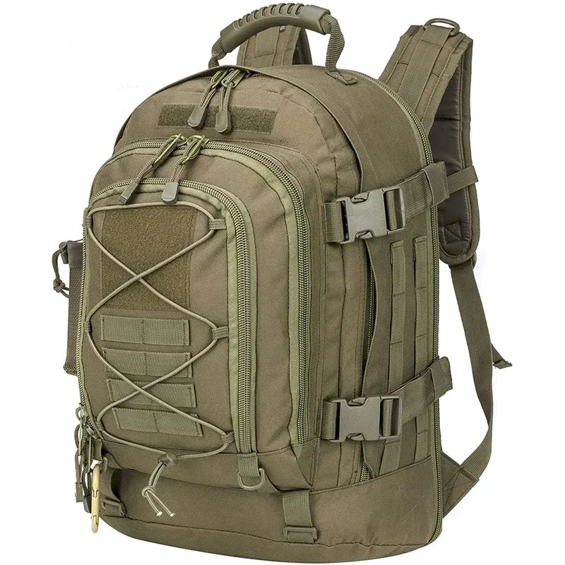 LQARMY Military Tactical Nylon Molle Backpack For Hiking Camping