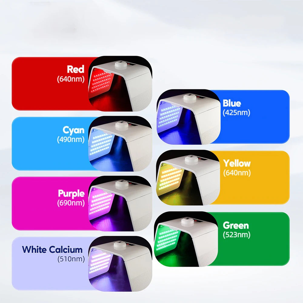 Foreverlily Foldable LED Skin Rejuvenation And Nano Spray Device