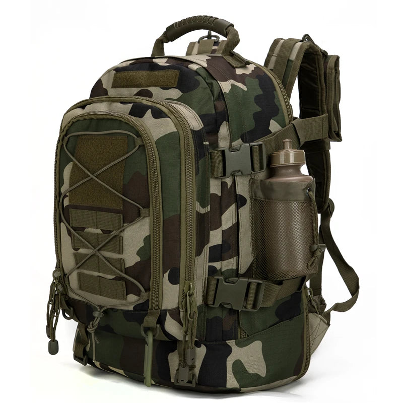 LQARMY Military Tactical Nylon Molle Backpack For Hiking Camping