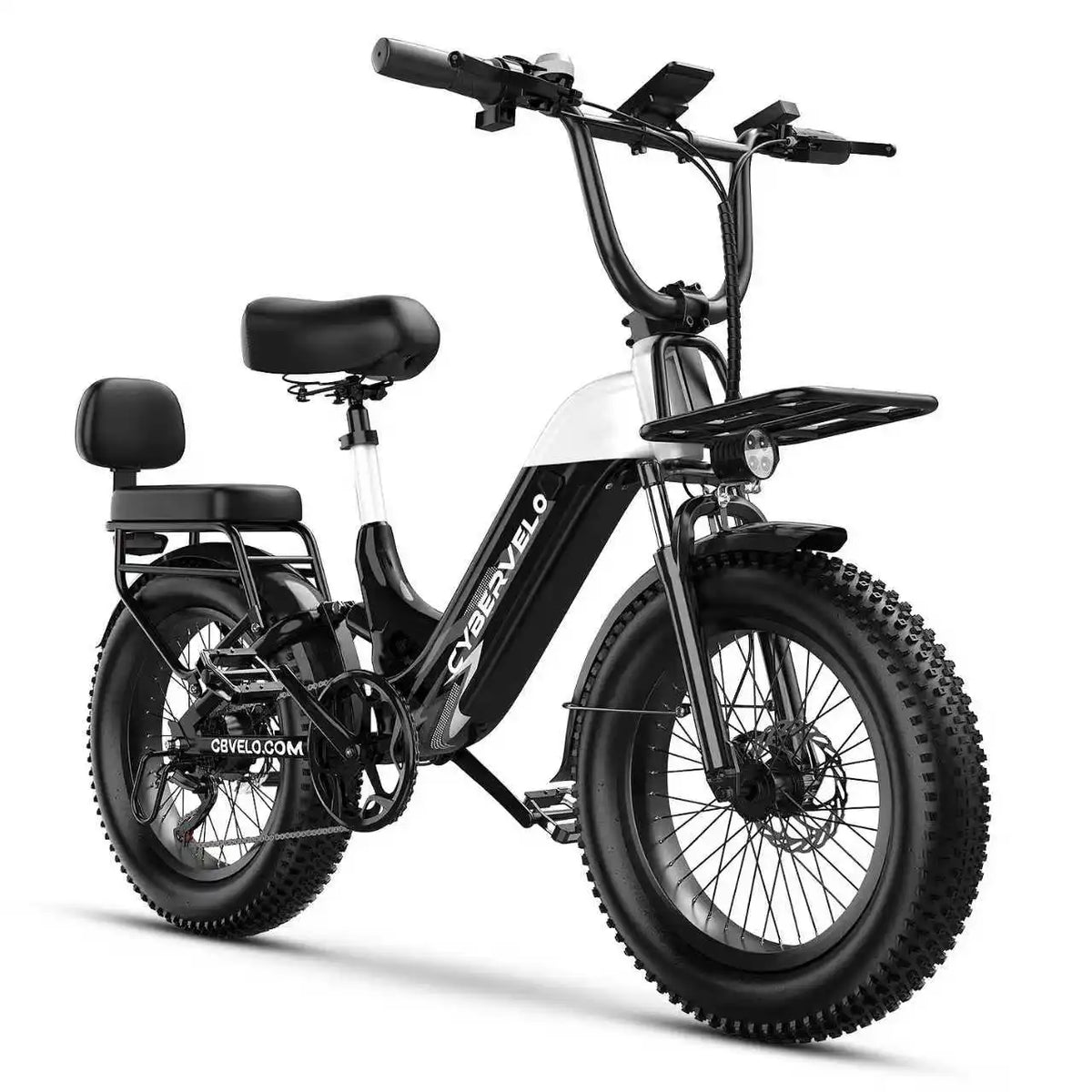 Cybervelo Step-Thru E-Bike With 1500W Peak Motor And 7-Speed Battery