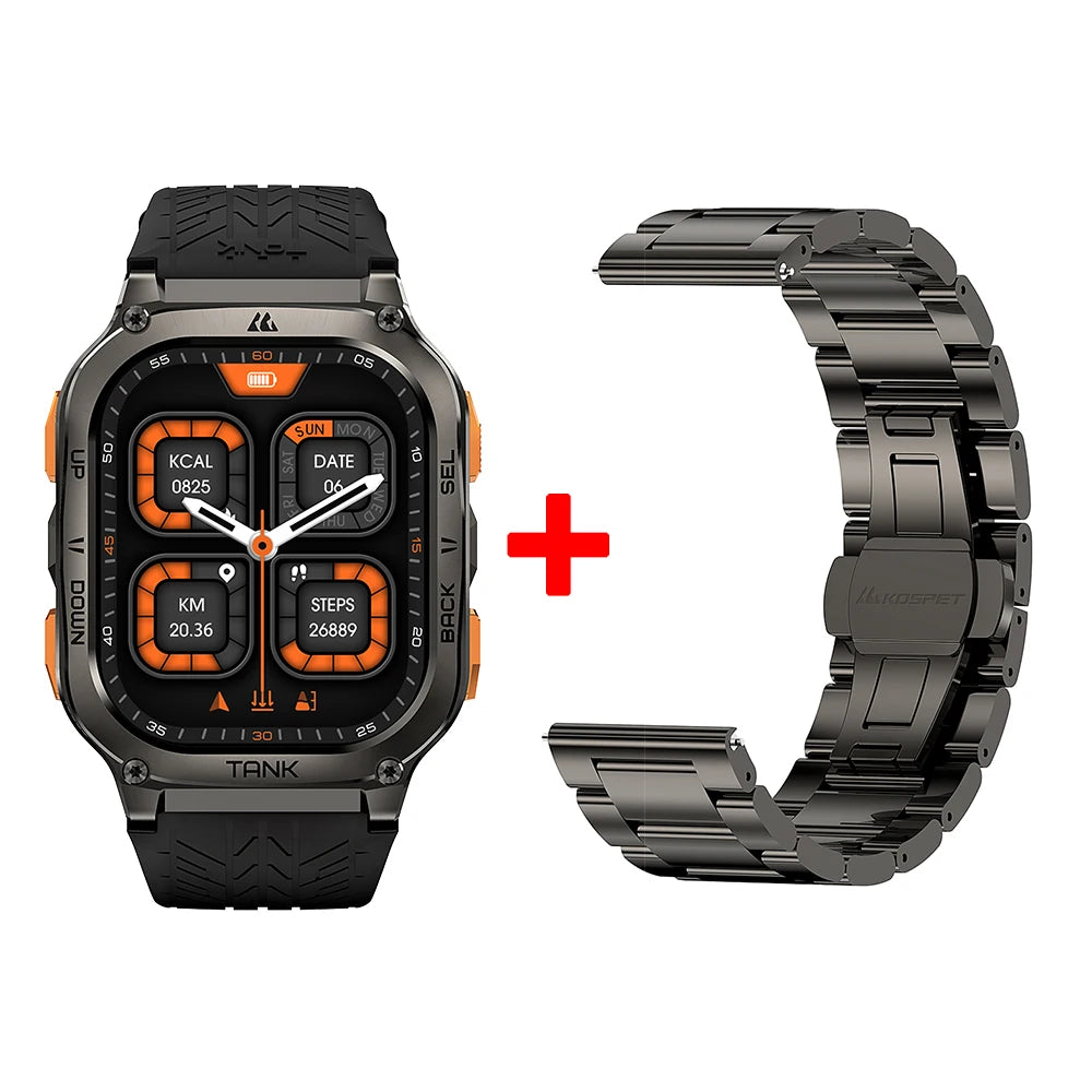 Kospet Tank M3 Ultra GPS Stainless Steel Smart Watch