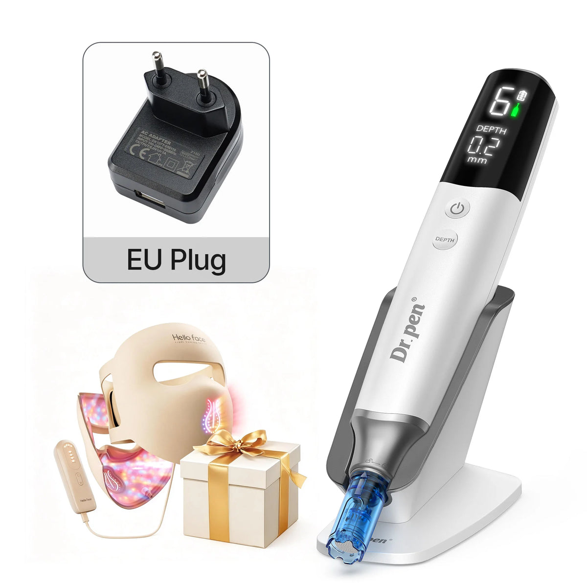 Hello Face Dr Pen M9 Microneedle And M300 Led Mask Combo