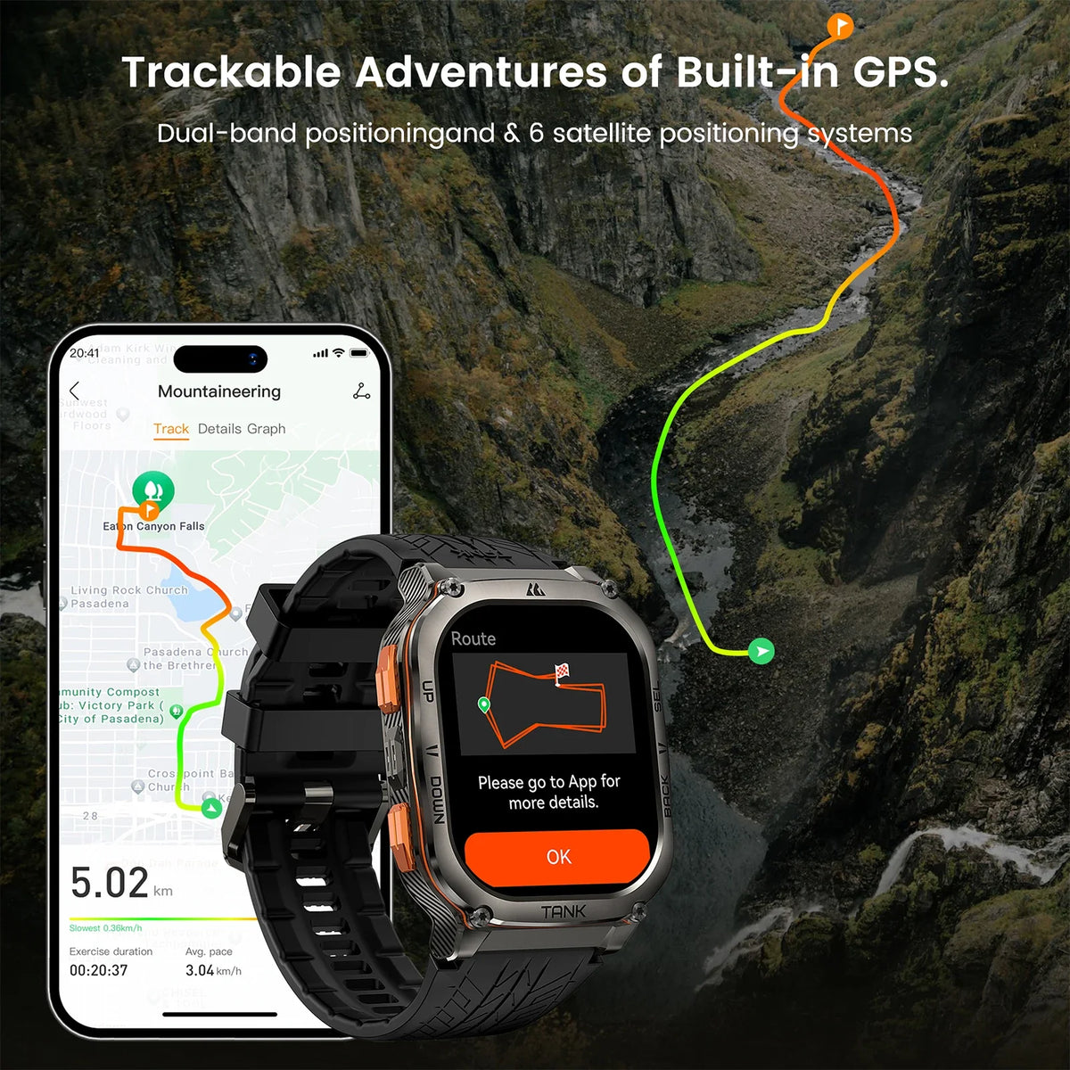 Kospet Tank M3 Ultra GPS Stainless Steel Smart Watch