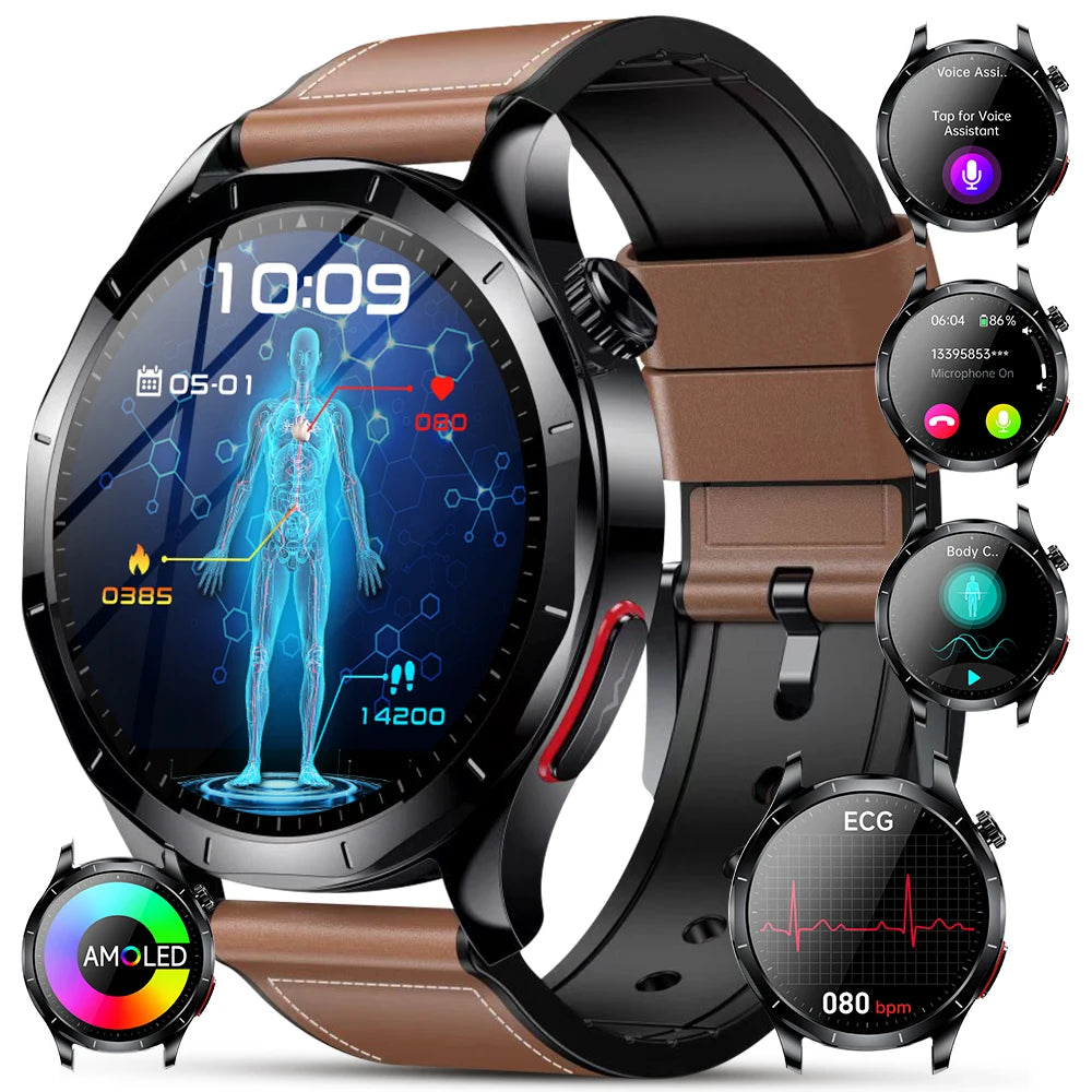 Marsyu ECG PPG Smartwatch For Comprehensive Health And Fitness Monitoring
