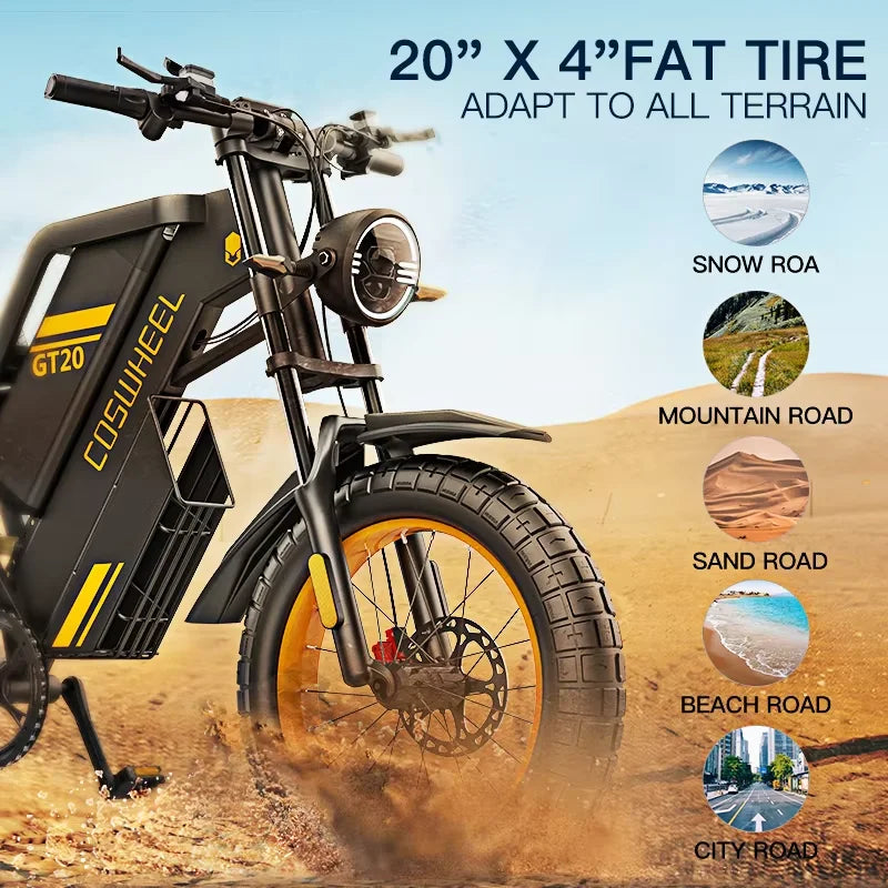 Coswheel GT20 Max Electric Bike 2000W Brushless Motor Off Road