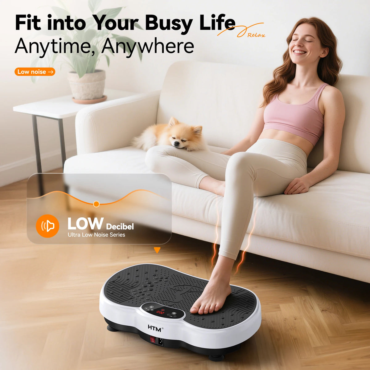 HTM Professional Whole Body Vibration Plate Workout Machine