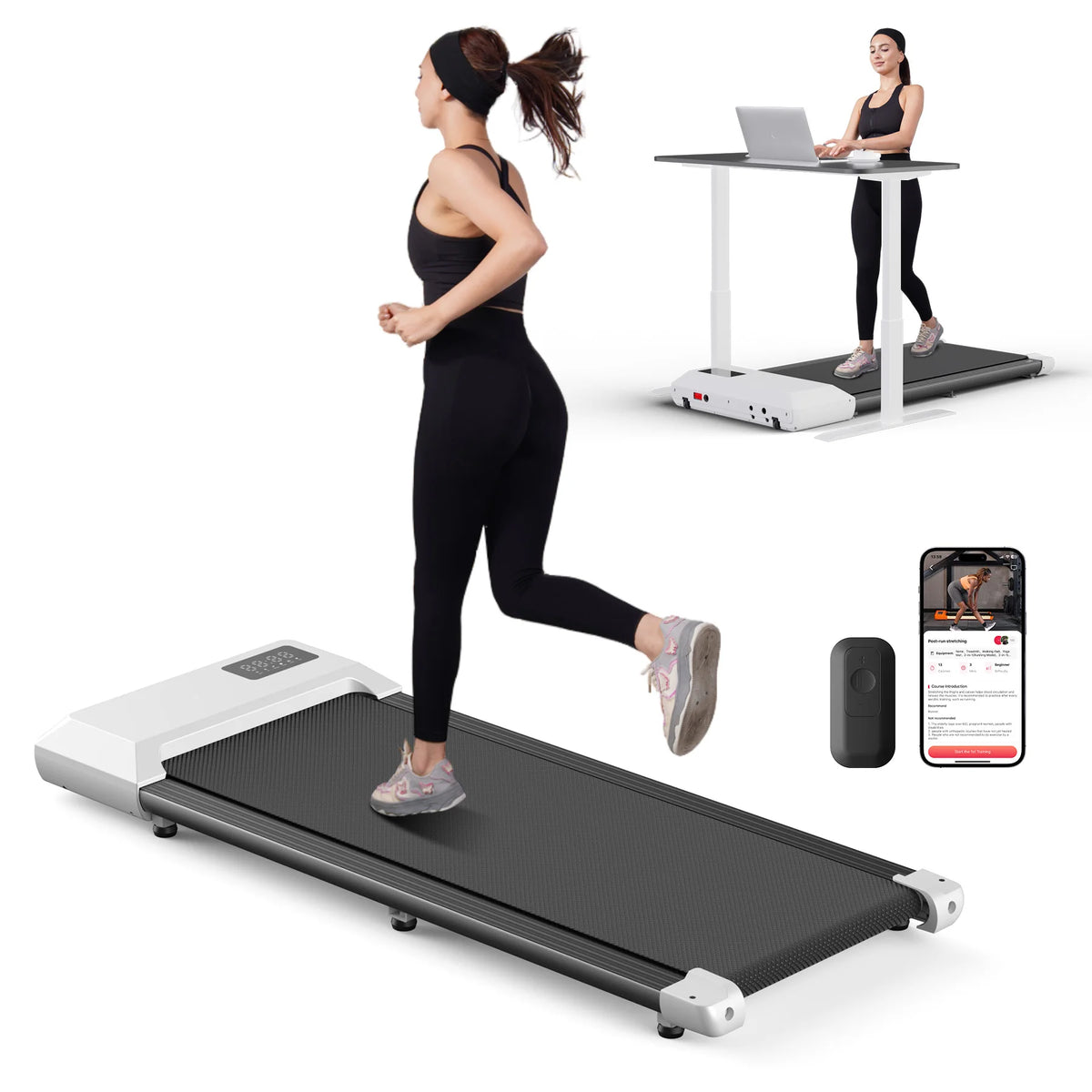 Superun Bluetooth Treadmill For Home With Wireless Heart Rate Monitor
