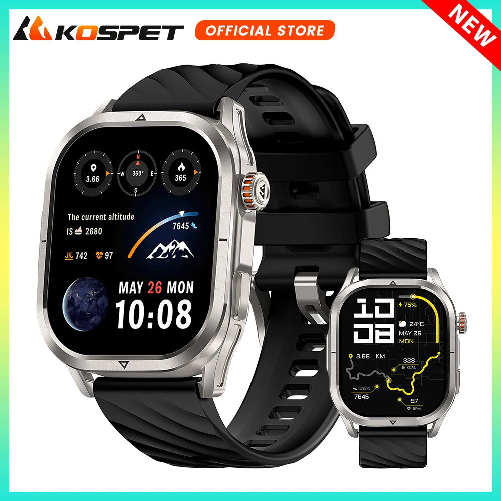 KOSPET Magic P10 GPS Smartwatch With AMOLED Screen IP69K Waterproof