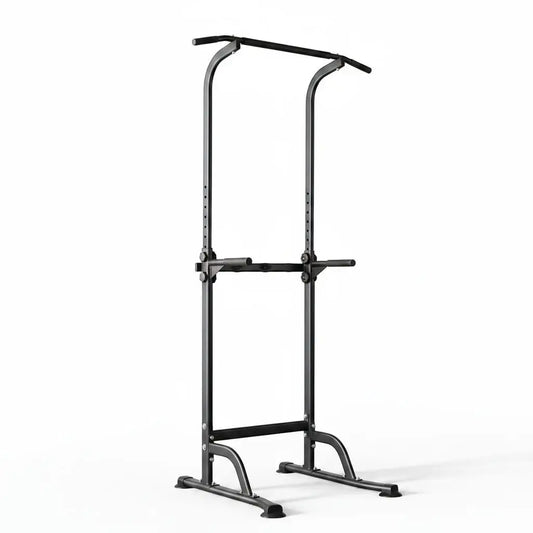 HiMISS Adjustable Power Tower Steel Frame Pull Up Dip Station