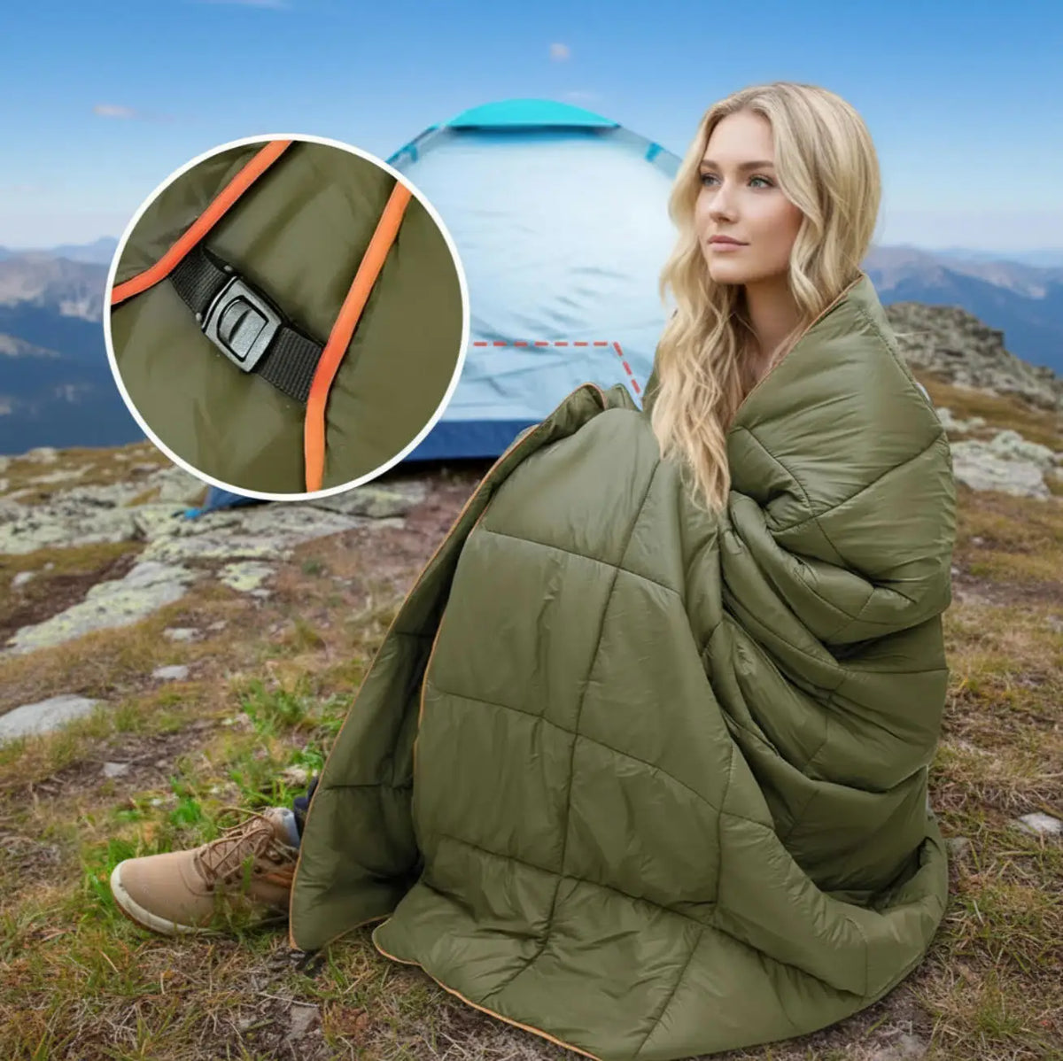 Lightweight Puffy Camping Blanket Waterproof Down Alternative Outdoor Gear