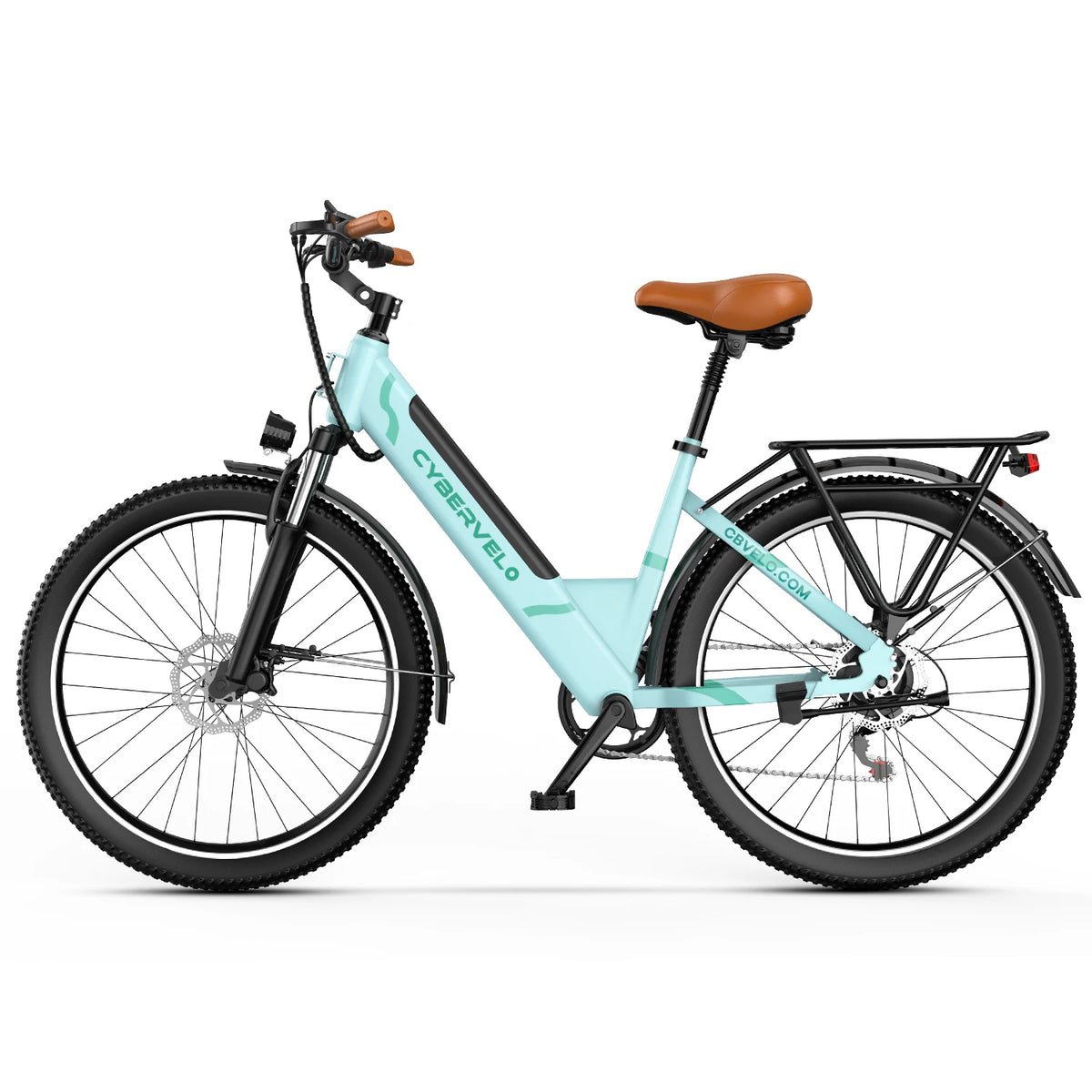 Cybervelo Urban Commute Step Through Electric Bike With Seven Speed