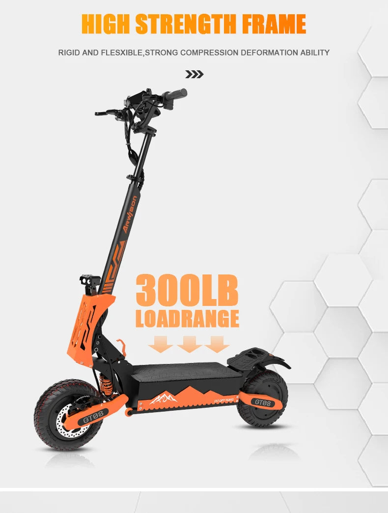 Arwibon GT08 High Performance Adult Folding Electric Scooter
