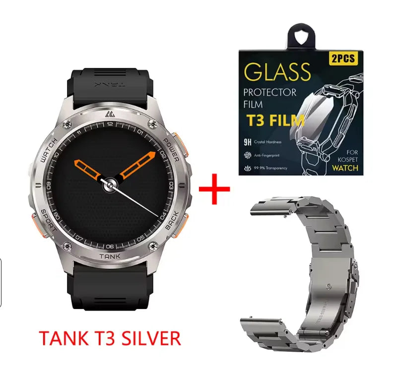 Kospet Tank T3 Smart Watch With Call And Fitness Tracking